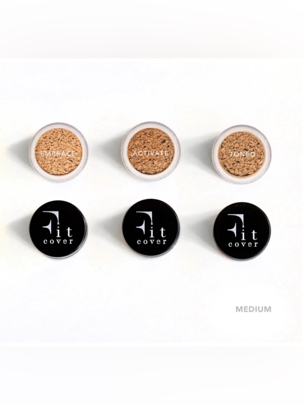 Fit Cover Active Mineral Loose Setting Powder Sample Trio in Medium